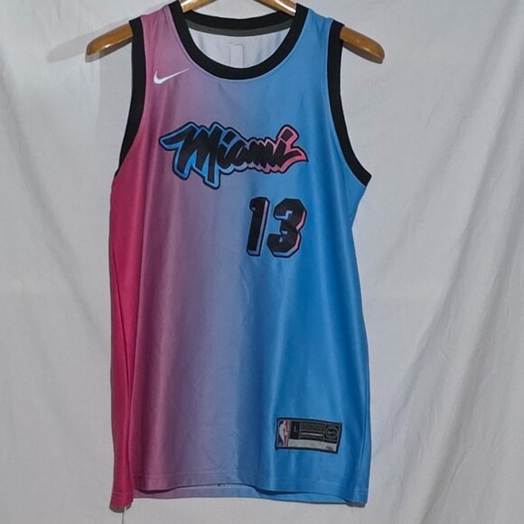 Nike Connect NBA Auth Miami Heat Vice City Edition #13 Bam Adebayo Jersey - L* - Picture 1 of 5